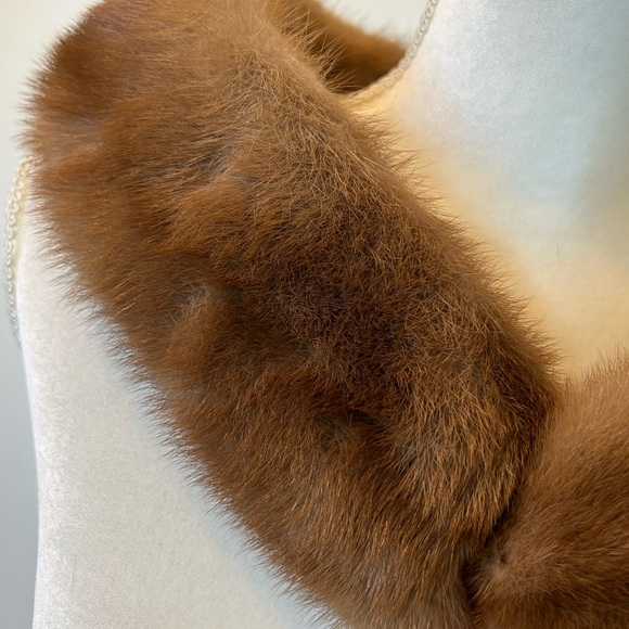 Faux Fur Neck Piece - Brown - Vintage - Medium - Picture 5 of 10